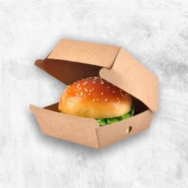 Упаковка из картона для бургера оптом на заказ